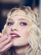 Braut Haarband – Elegantes Stirnband mit Swarovski & Süßwasserperlen