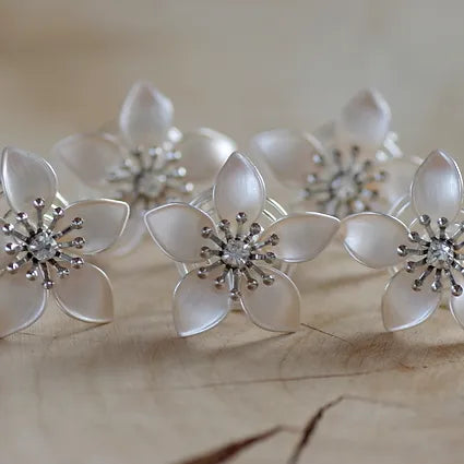 Haarschmuck-Braut Curlies oder Haarnadeln in weiß oder ivory