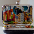 Clutch Pailetten in Schwarz