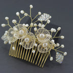 Braut Haarschmuck, Haarkamm, silber, Strass