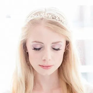 Haarschmuck Diadem mit Süßwasserperlen in silber oder gold