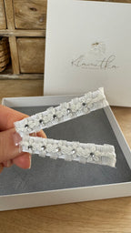 Mädchen Haarschmuck Kommunion – Haarklammern mit Blumen & Strass