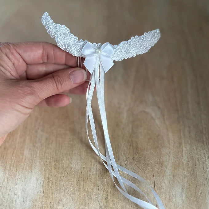Haarschmuck Kommunion,Haarkamm Kommunion,Erstkommunion Haarschmuck,weiß