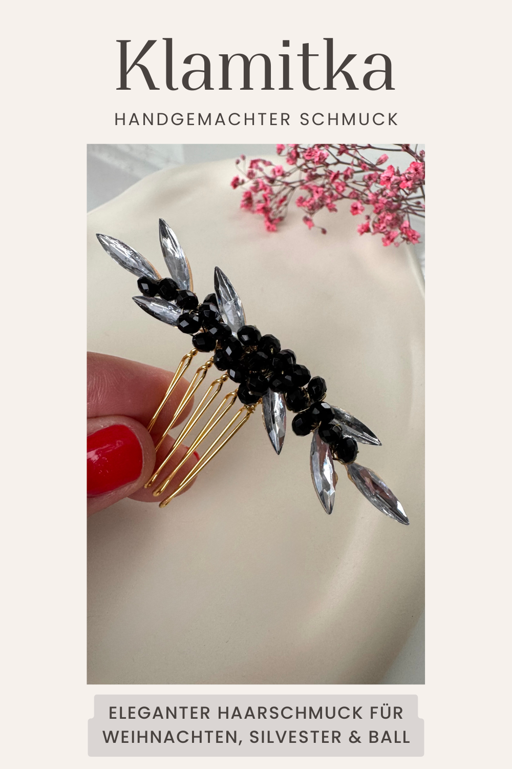 Festlicher Haarschmuck – Eleganter Kopfschmuck für festliche Anlässe | Accessoires für die Haare | Haarschmuck Silvester & Ball