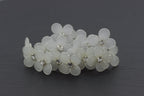 Strass Haarband – Blumen Curlies in Weiß für Kommunion & Hochzeit