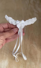 Haarschmuck Kommunion,Haarkamm Kommunion,Erstkommunion Haarschmuck,weiß