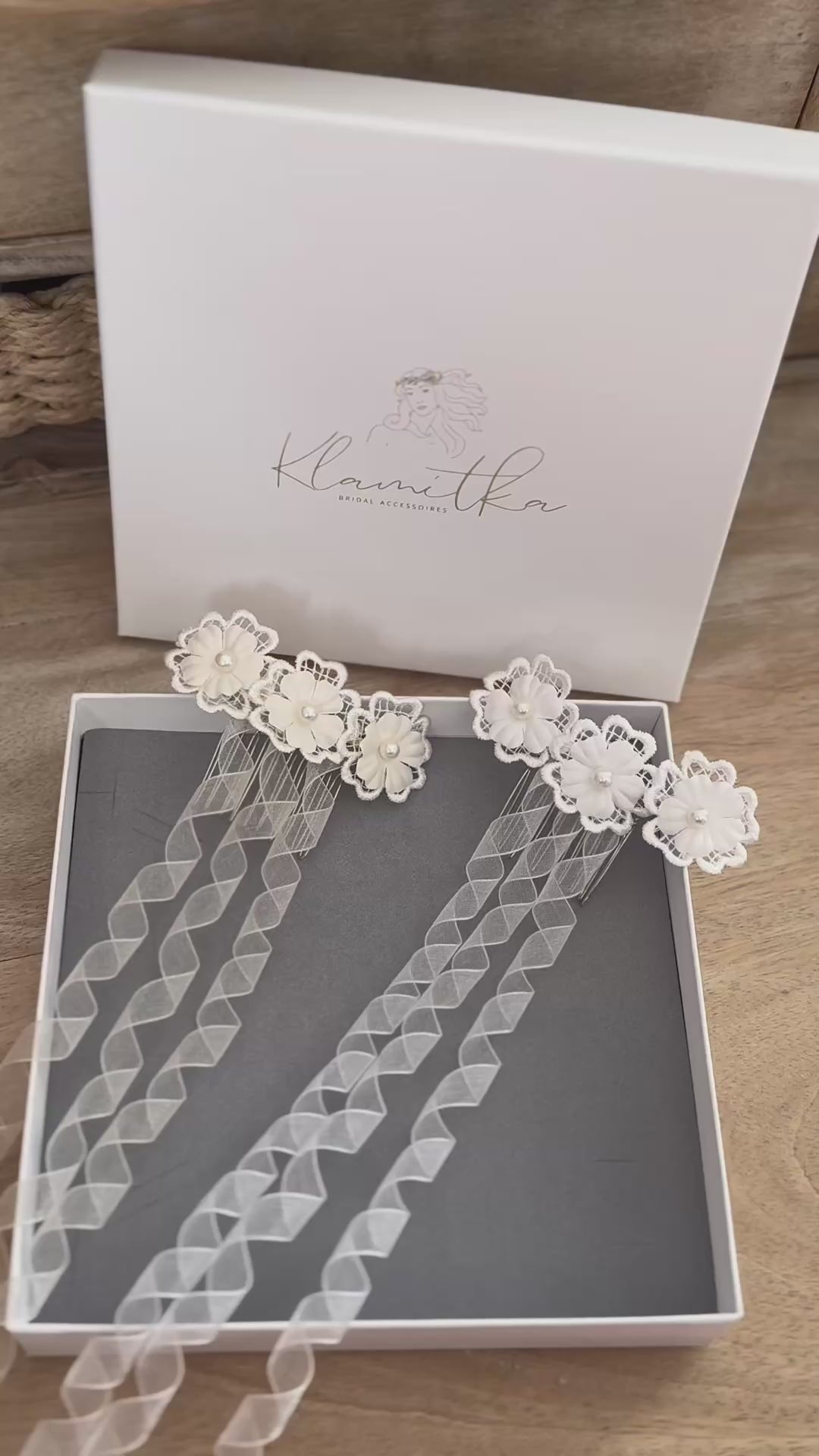 Haarschmuck Kommunion Mädchen – Weiß/Ivory | Handgefertigter Kopfschmuck Erstkommunion